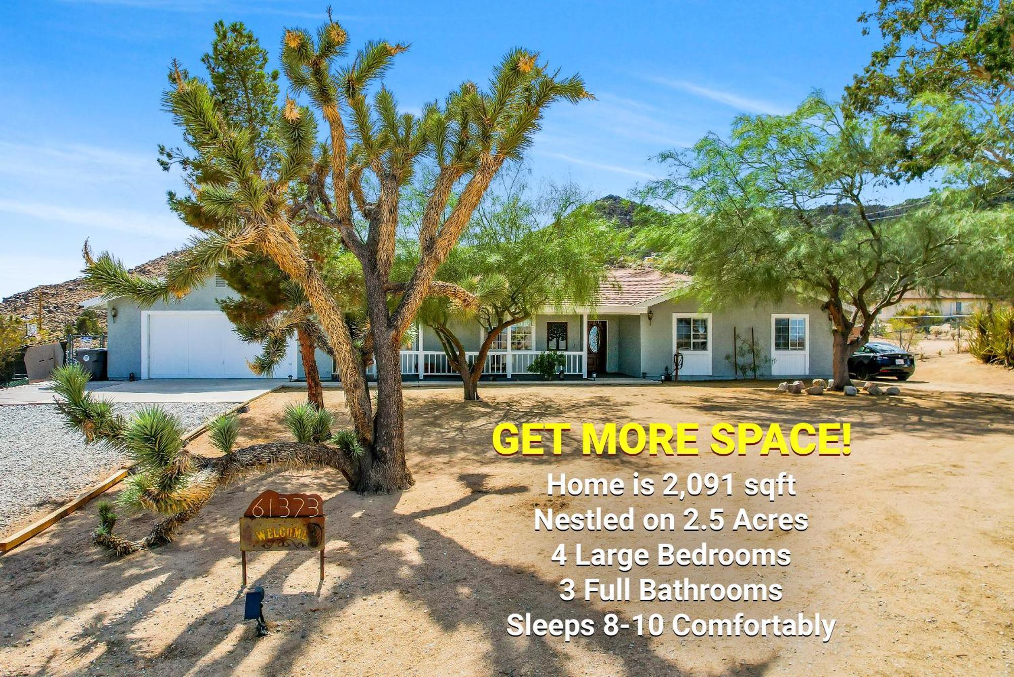 ג'ושואה טרי Epic Views, Huge House, Acres Of J-Trees To Explore, Hot Tub, Pool, Ac, And Mini-Golf מראה חיצוני תמונה